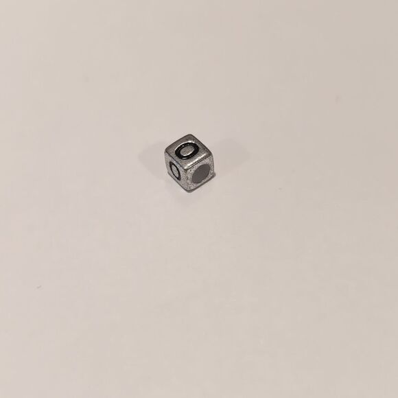 Silver O Spacer Charm for Pandora Style Bracelet - Picture 5 of 5